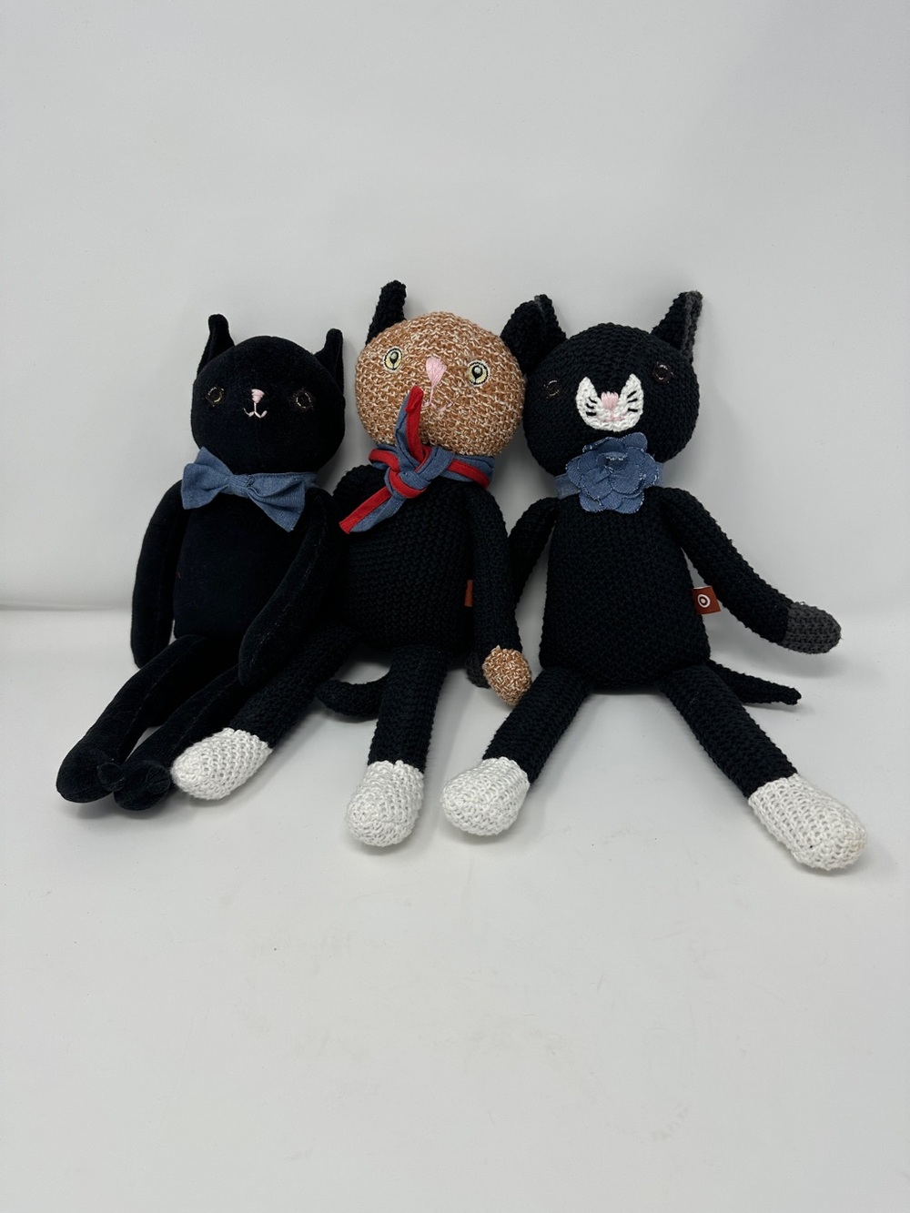 Cats - plush cats Cuddle Collab - set of 3 stuffed animals Zelda, Titus, Brave